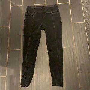 Velvety soft grey stretchy Athleta pants